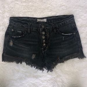 Free People Runway Cut Off Distressed Shorts